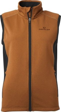 Chevalier Lenzie Fleece Vest Women Orange/Brown