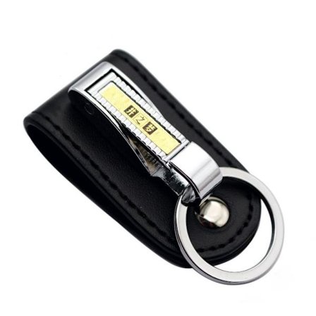 2 stk. nøglering, bæltenøglering læder bælteløkke nøgleholder bæltenøglering klips med aftagelig nøglering til mænd