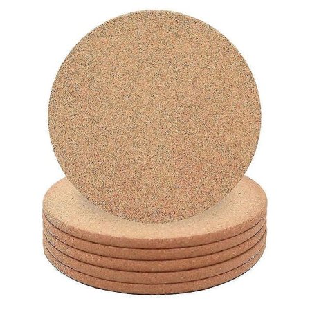 Korkunderlägg, 6-pack Högdensitet Tjocka Korkunderlägg Set, 8 Tum Värmebeständigt Multifunktionellt Kork T