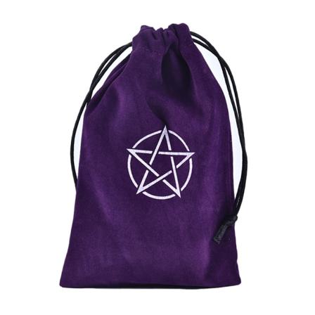 115*180 sammets Pentagram Tarot förvaringsväska Brädspelskortdragning Purple one size