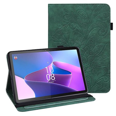 Til Lenovo Tab P11 Gen 2 Prægning Stødsikker Tablet Cover PU Læder Wallet Case med Stand