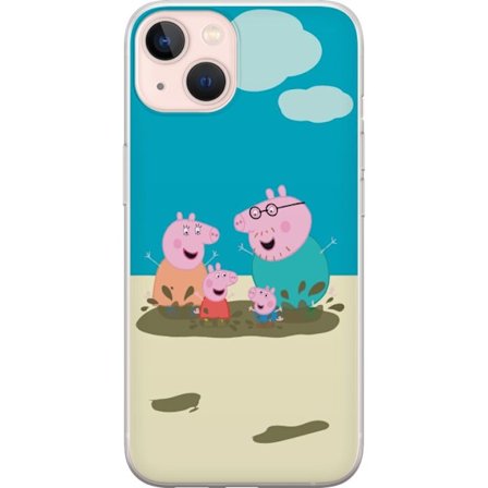 Kompatibelt Mobildeksel til Apple iPhone 13 Greta Gris Familien Georg Lerøl Barne Motiv Serie Populær Barnekarakter Glede