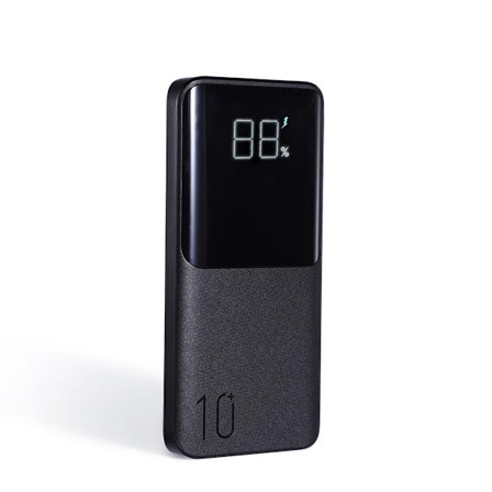 SiGN Super Charge LED Powerbank 10.000mAh, 22,5W - Sort