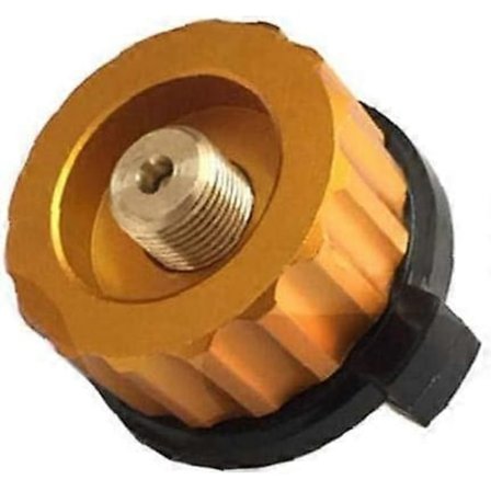 Campingkök Adapter Gasomvandlingshuvud Adapter för Butanbehållare till Skruv Gaspatron Ventiladapter 1 st