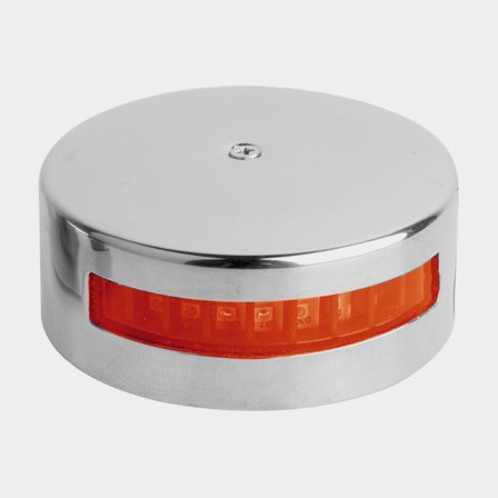 Lampa nawigacyjna bakburtowa do montażu na pokładzie, 1.7 W, 12 V, 112.5°, stal nierdzewna, czerwona, do łodzi <20 metrów + źródło światła LED 1.7 W -