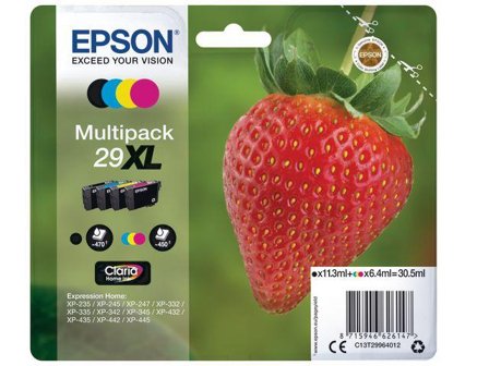 Epson 29XL Multipack - 4-pack - XL - svart, gul, cyan, magenta - original - blekkpatron