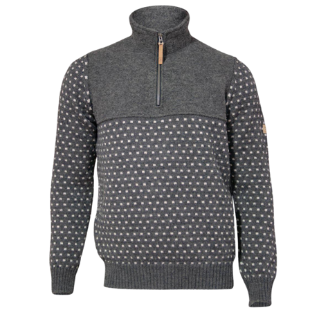 Ivanhoe of Sweden Sverre Half Zip Grey