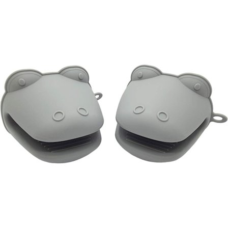 2ackCrocodile Design Silikone Grydelapper Grydeholder Varmebestandig Ovn