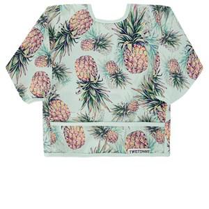 Twistshake Green Pineapple Sleeved Bib One Size - Baby feeding - One size - Green - Junge