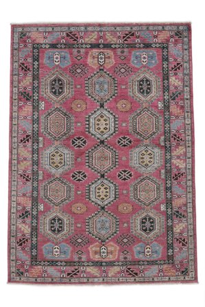 Tapis Kazak Ariana 171X240 Rouge Foncé/Marron (Laine, Afghanistan)