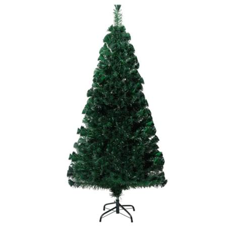 Vidaxl Plastgran Med Fot Grön 120 Cm Fiberoptik Grön