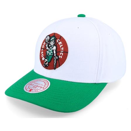 Mitchell & Ness - NBA Bílá adjustable Kšiltovka - Boston Celtics Team 2 Tone 2.0 Pro White/Green Adjustable @ Hatstore