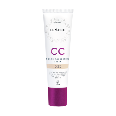 Lumene CC Color Correcting Cream SPF20, Farge 0.25, 30 ml
