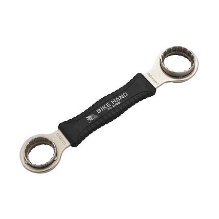 4 i 1 Akselværktøj Cykel Reparationsværktøj Bundbeslag Adgangsværktøj Nøgle Rustfrit Stål Aksel Brug Sort