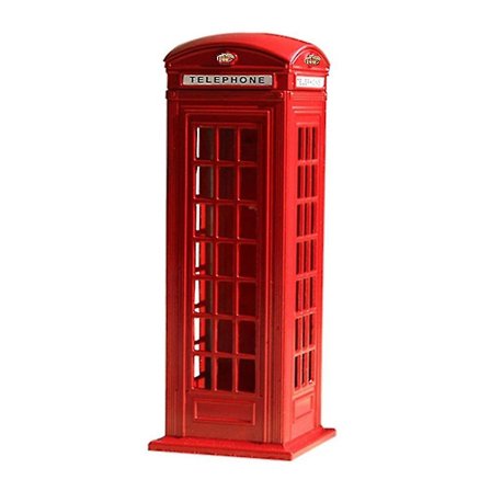15cm koristeellinen Lontoon puhelinkoppi -rahakassa postilaatikko koriste säästölipas metalli käsityöt koriste