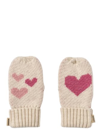 Wheat Jacquard Mittens Towsi - Cream - L
