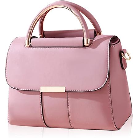 Håndveske for kvinner, jente crossbody telefonveske, dame messenger skulderveske, PU-lær telefonlomme, dameveske Pink