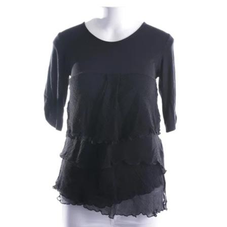 Armani Pre-owned, Pre-owned Polyester tops Zwart, Dames, Maat:S