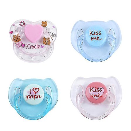 4 stk. genfødte dukketilbehør magnet-sutter livagtige genfødte babydukker tilbehør magnetiske brystvorter