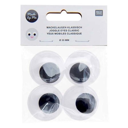 Rörliga ögon Ø 35 mm - stora pupiller