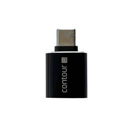 Contour Design Contour USB-A to USB-C adapter. En ergonomisk mus för skada på ulnarisnerven, karpaltunnelsyndrom, senskada och musarm.