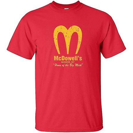 Mcdowells Big Mick kommer till Amerika Rolig T-shirt för män