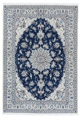 Noué À La Main Naïn Tapis 167X244 De Laine Gris/Gris Foncé