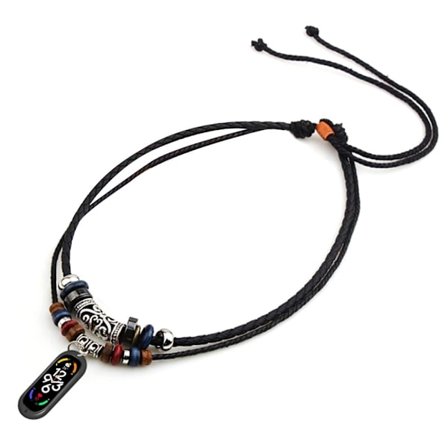 Xiaomi Mi Band 7 / Band 6 / Band 5 NFC halsrem perler halskjede nøkkelbånd med silikonklokkeveske