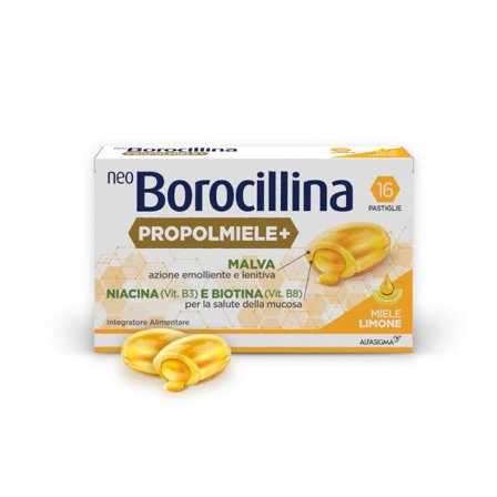 Neoborocillina Propolmiele + Miele/Limone 16 Pastiglie