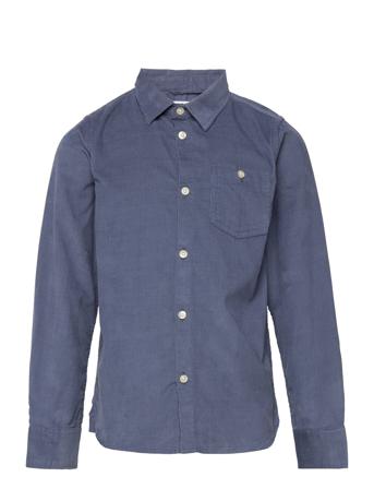 Corduroy Shirt - Gots/Vegan Blue Knowledge Cotton Apparel
