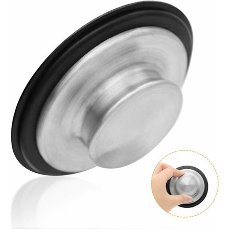 Universal køkkenvaskprop, affaldsavløbspropper i børstet rustfrit stål (86 rustfrit stål-vaskepropper (børstet overflade))