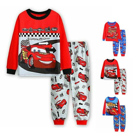 Lightning Mcqueen Kids Cartoon Pyjamas Set Long Sleepwear Pyjamas Pjs Nightwear For Boys