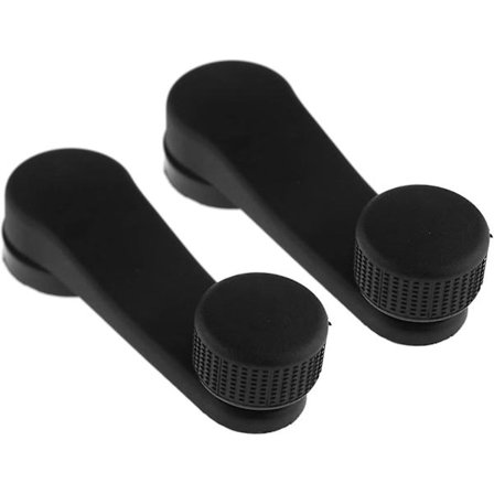 Käsikäyttöiset ikkunanrullat, ikkunalasin nostomekanismi, käsikäyttöinen vipuvarsi (musta) (2 kpl)