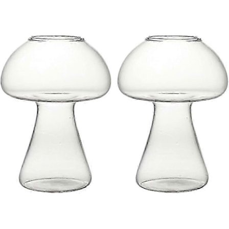 2 kpl Cocktail-lasi Margarita-lasi juhliin Sienen muotoinen juomalasi cocktailien tarjoiluun (FMY)