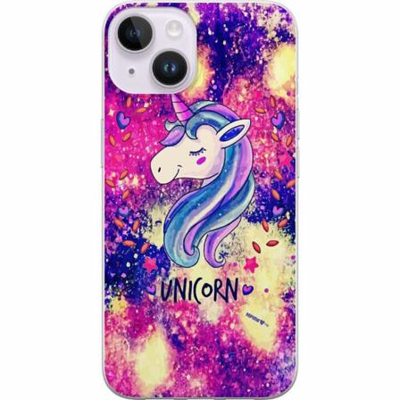 Apple Iphone 14 Genomskinligt Skal Unicorn Enhörning