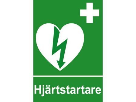 Dahl Medical Dekal Hjärtstartare 9x7cm - Lyreco - Skyddsutrustning > Första Hjälpen > Hjärtstartare tillbehör