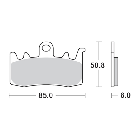 Plaquettes de Frein Avant Moto-Master RoadPro Carbon - Kymco AK 550 2017-2021