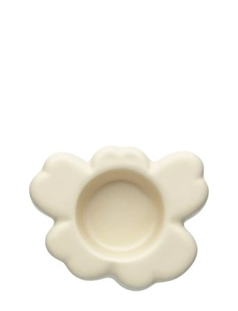 Marimekko Home Unikko Tea Light Holder 10X3Cm - Beige - Ø 10 CM