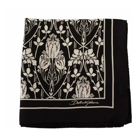 Dolce & Gabbana, Silky Scarves Zwart, Heren, Maat:ONE Size