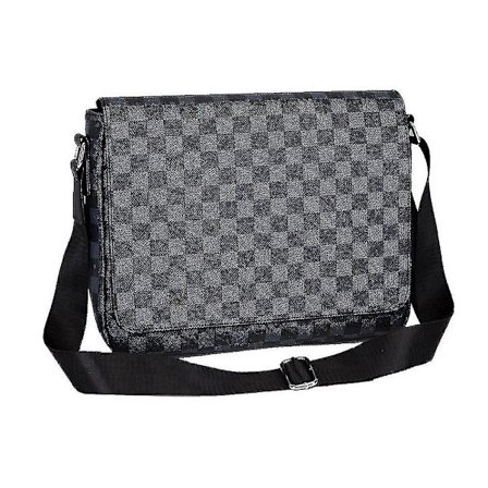 Mænds Skuldertaske Pu Læder Tartan Crossbody Mænds Crossbody Tasker Business Håndtasker