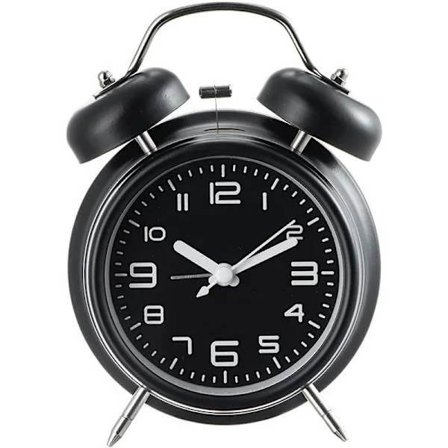 B Superhøj vækkeur til voksne, der sover tungt, lydløs uden tikken