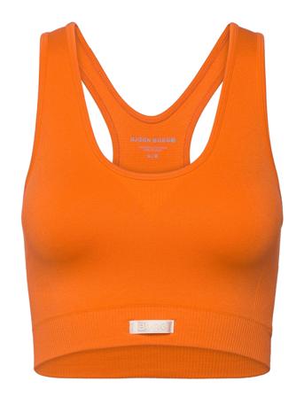 Performance Low Seamless Bra Sport Bras & Tops Sports Bras - All Orange Björn Borg