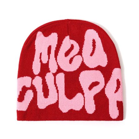 Hip Hop Kasket Strikkede Huer RØD&PINK