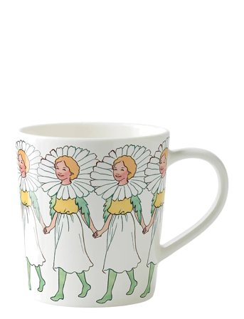 Design House Stockholm Marguerite Mug With Handle - White - 40 CL