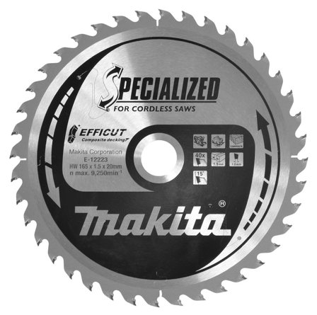 Makita E-12223 Sågklinga 40T, Såga