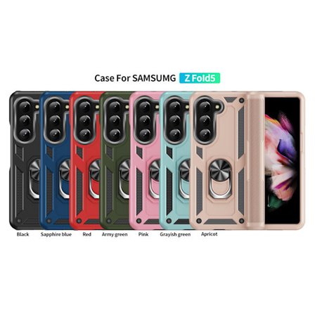 Nytt Samsung Z Fold 5 Sergeant Mobiltelefonfodral Fällbar Bil Magnetisk Fäste Skyddande Skal Anti-fall