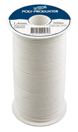 Poly-Produkter 2209043314 Polyestersilkesnor Ø 1,4 mm x 200 m, Verksted & bil