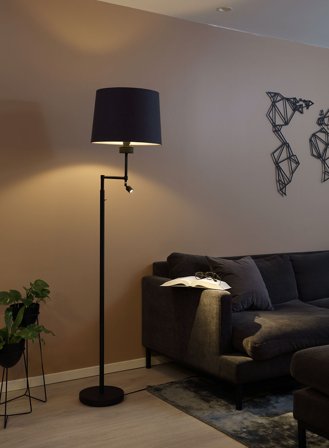 Kasper gulvlampe - sort