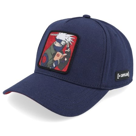 Capslab - Naruto Kakashi Blue A-Frame Adjustable Adjustable Blue Cap - @ Hatstore