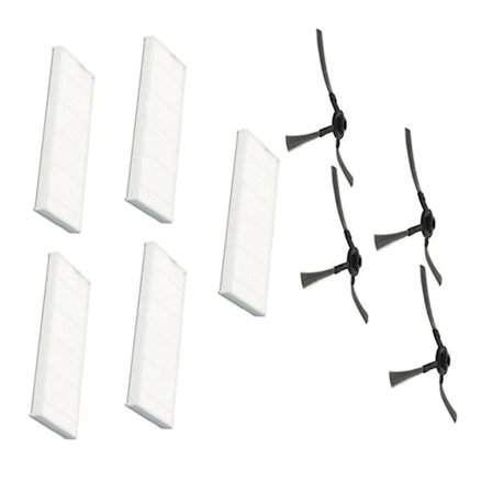 Sidebørstefilter til støvsuger til Vileda VR 102 / VR 201 / VR 303 robotstøvsuger, beskadigede dele, husholdningsrengøringsdele~30843_Kvalitetsgaver